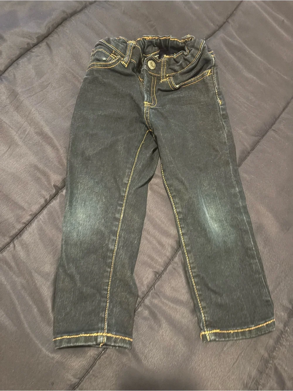 Kids Dark Denim with Contrast Stitching
